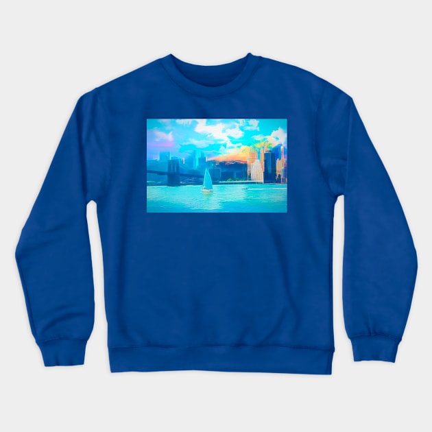 Skyline Mix Crewneck Sweatshirt by jasminaseidl
